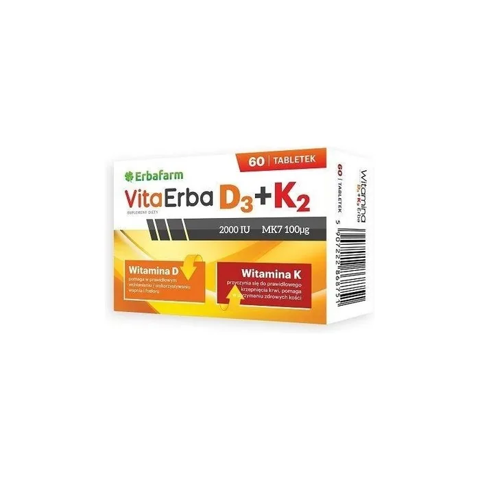 Vitaerba D3 K2 60 Tablets