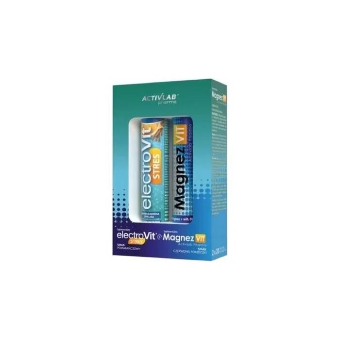 Activlab Pharma Electrovit Stress Orange And Magnezvit Black Currant 20 Tablets Each