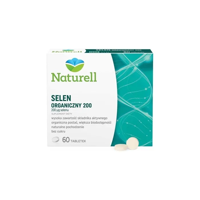 Naturell Organic Selenium 200 - 60 Tablets For Long Term Health