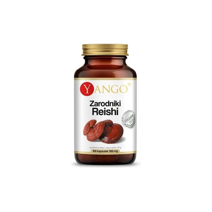 YANGO Reishi Spores Adaptogenic Support 100 Vegan Capsules