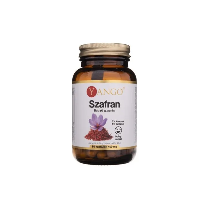 Yango Saffron Extract 400mg 60 Capsules