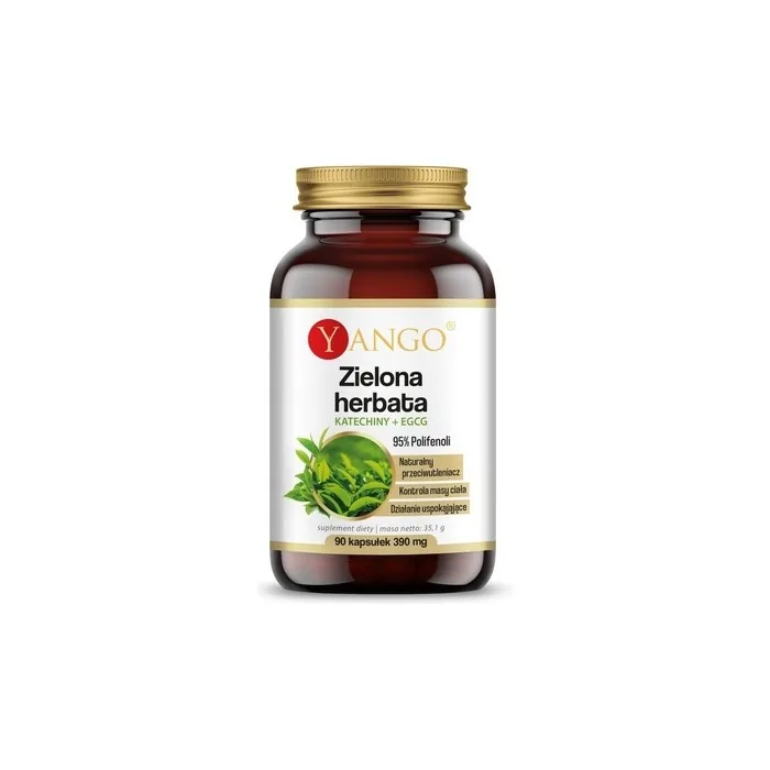 Yango Green Tea Supplement 95% Polyphenols Catechin EGCG 90 Capsules