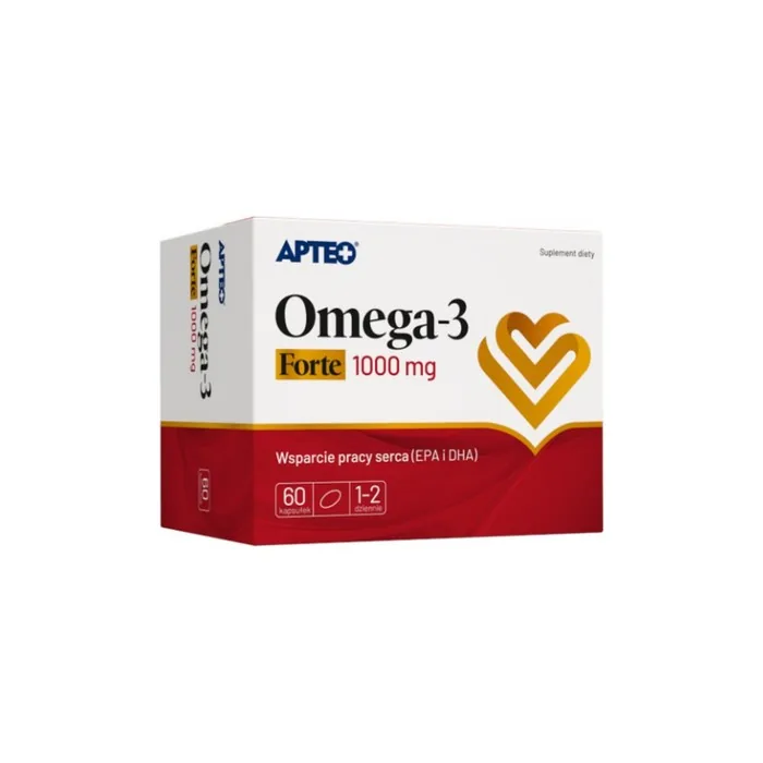Omega-3 Forte 1000g 60 Capsules EPA DHA Cardiovascular Fish Oil