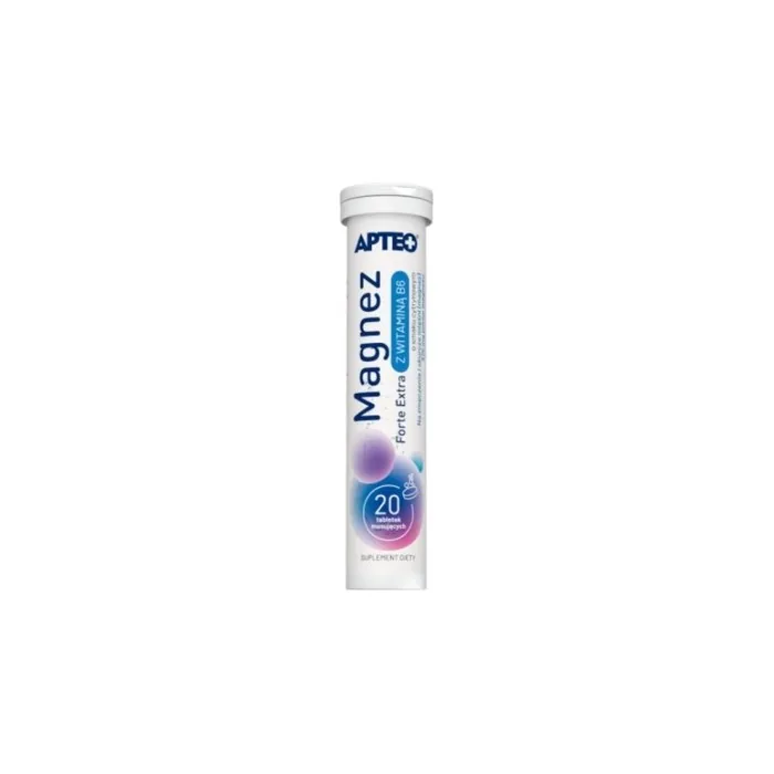 Apteo Magnesium Forte Extra With Vitamin B6 Lemon Flavour, 20 Effervescent Tablets