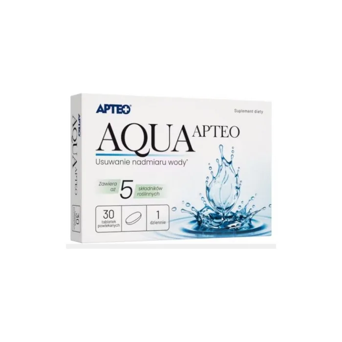 Aqua Apteo Water Removal Detox Tablets 30 Count for Cleansing and Digestion