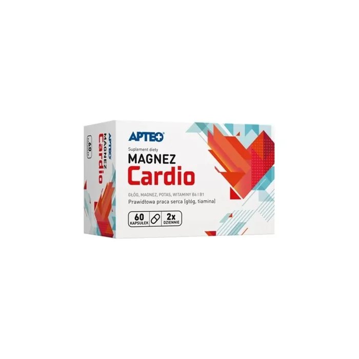 Cardio Apteo Magnesium, Potassium, and Vitamin B6 Dietary Supplement 60 Capsules