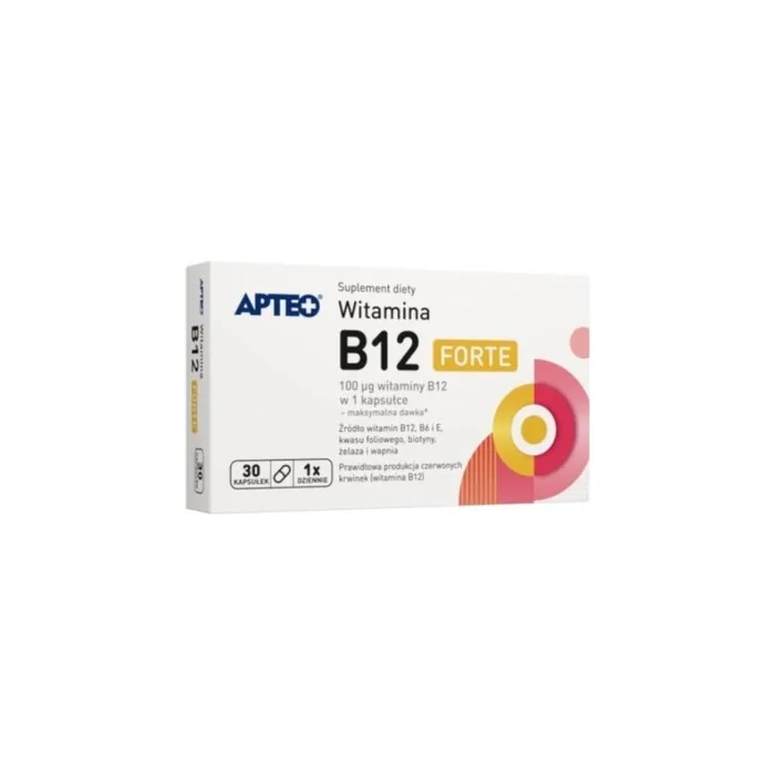 Apteo Vitamin B12 Forte Capsules - 30 Count