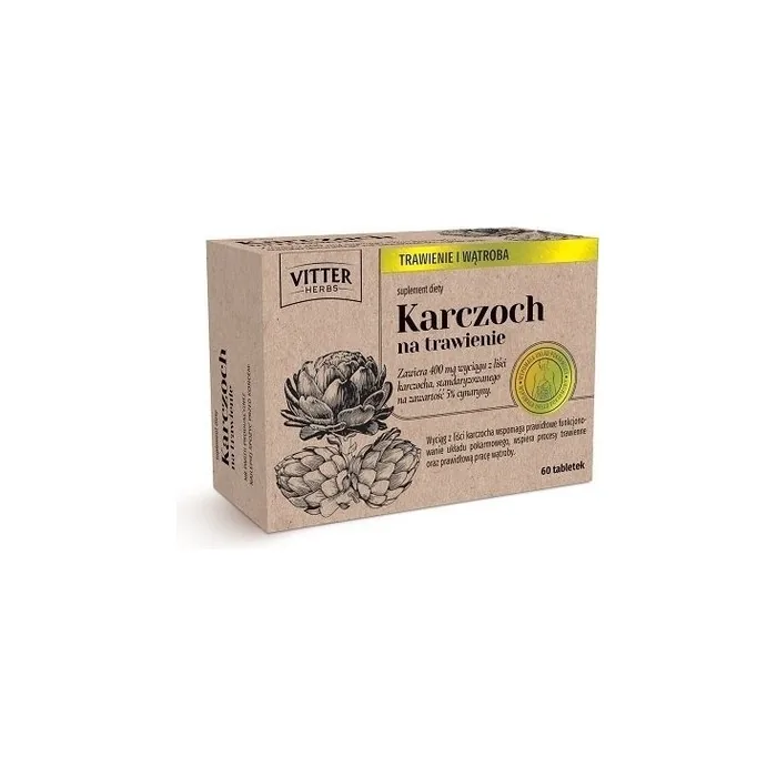 Vitter Herbs Artichoke For Digestion 60 Tablets