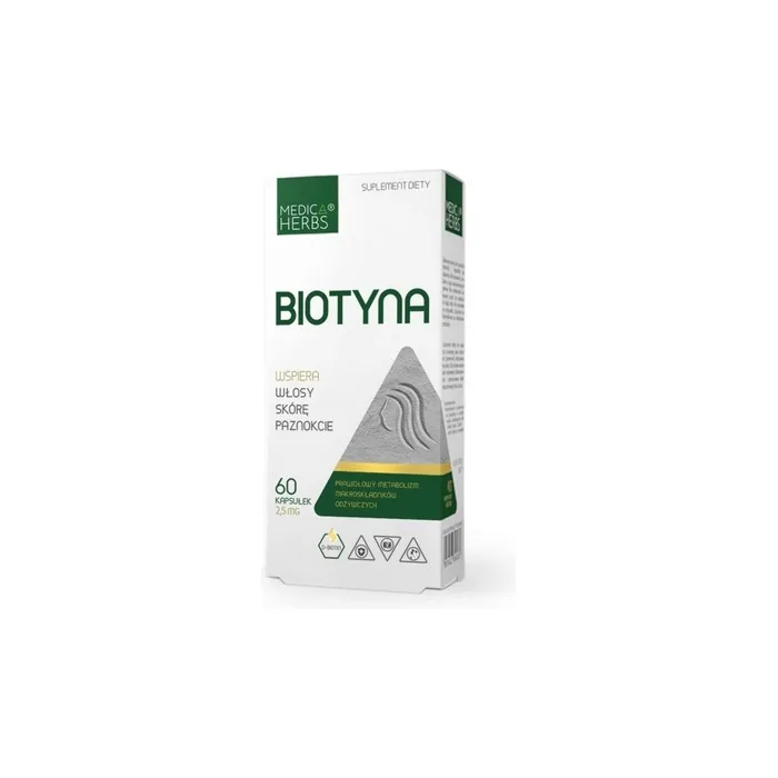 Medica Herbs Biotin Dietary Supplement 60 Capsules