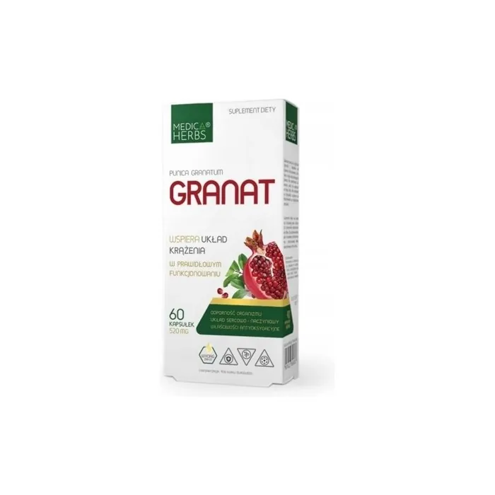 Medica Herbs Pomegranate Extract Capsules 60 Capsules
