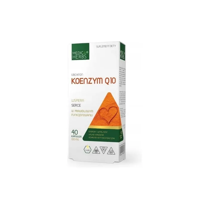 Coenzyme Q10 100mg 40 Capsules - Energy and Vitality for Cardiovascular Health