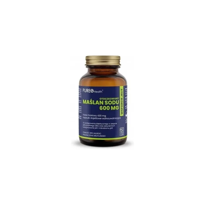 Pureo Health Encapsulated Sodium Butyrate 600 Mg - 60 Capsules