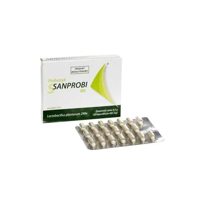 Sanprobi IBS Capsules for Reduction of Abdominal Pain, Bloating, and Normalization of Bowel Movements