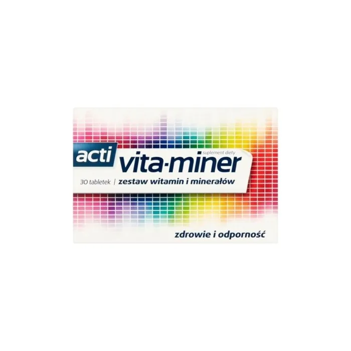 Acti Vita-M Vitamin and Mineral Dietary Supplement 30 Tablets