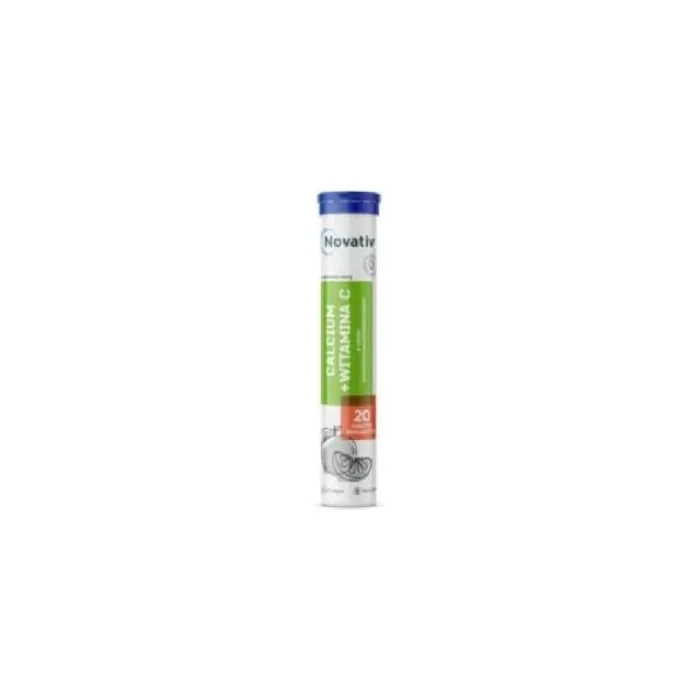 Novativ Calcium Vitamin C Effervescent Tablets 20 Tablets