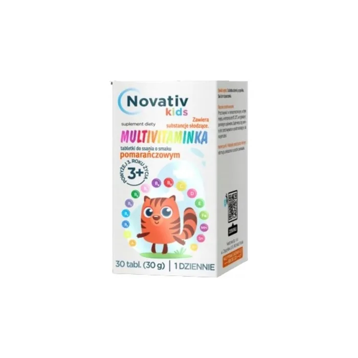 Novativ Kids Multivitamin Orange Flavor 30 Tablets