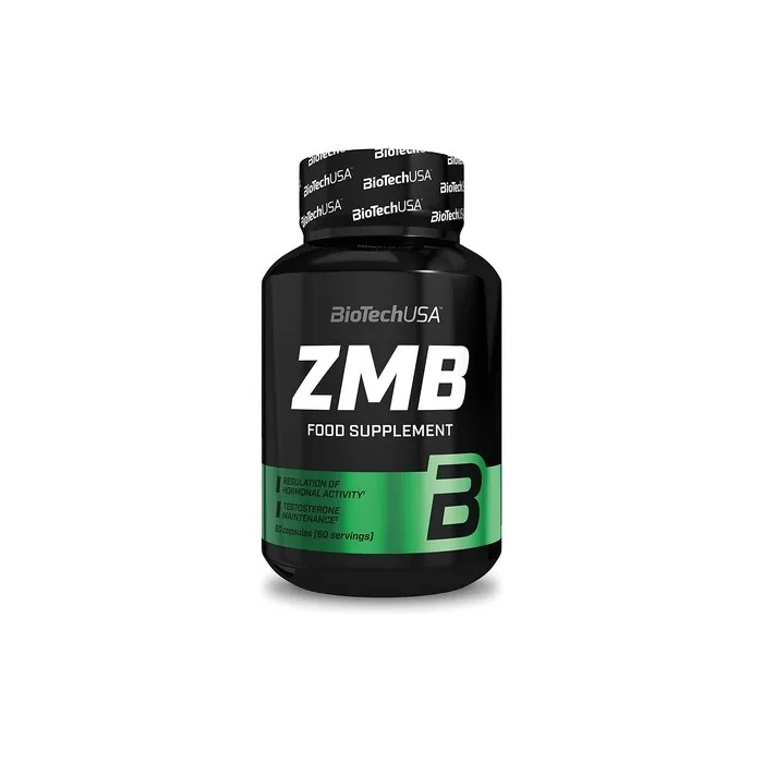 BioTechUSA ZMB Dietary Supplement Capsules with Zinc, Magnesium, and Vitamin B6 60 Capsules