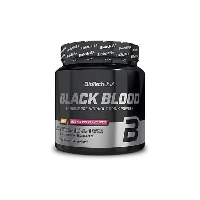 BioTechUSA Black Blood NOX Ruby Berry Pre-Workout Supplement 330g