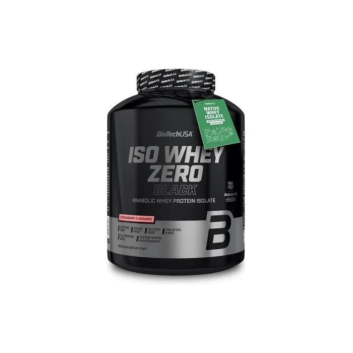 Biotechusa Iso Whey Zero Black with Creatine, Zinc, Vitamin B3 & Amino Acids