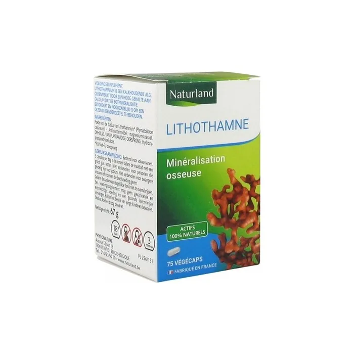 Naturland Lithothamnium Dietary Supplement 75 Vegecaps