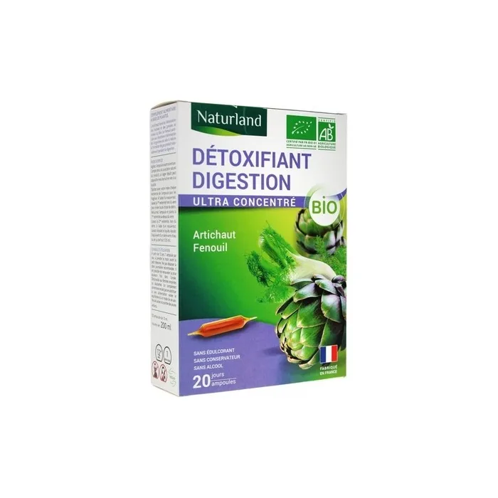 Naturland Detoxifying Digestion Organic Drinkable Vials 20 x 10ml