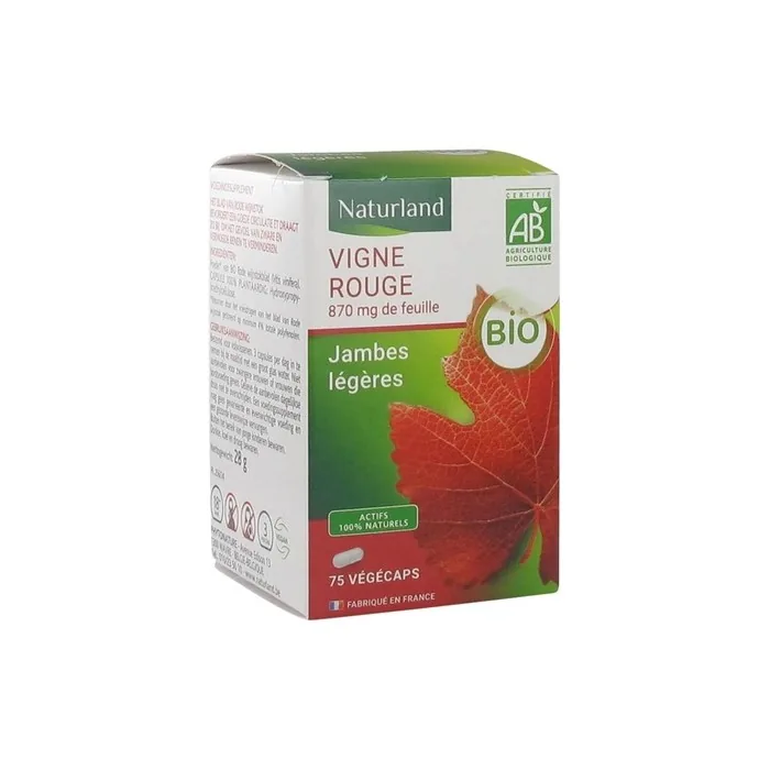 Naturland Organic Red Vine 75 Veggie Caps