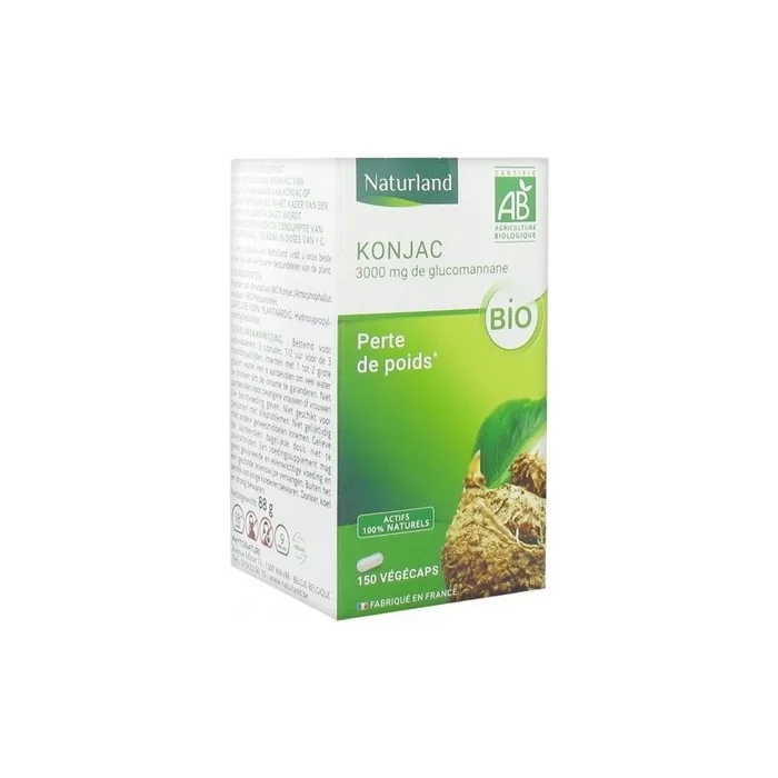 Naturland Konjac Organic Food Supplement 150 Vegecaps
