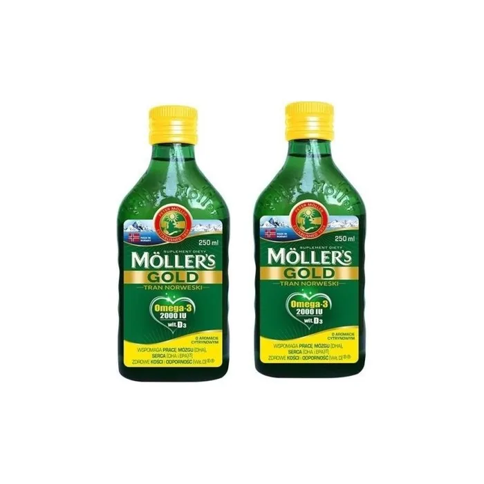 Mollers Gold Fish Oil Cod Liver Oil 250ml Omega 3 EPA DHA Vitamin D3