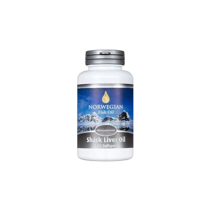 Norwegian Fish Oil Shark Liver Oil Supplement 120 Capsules