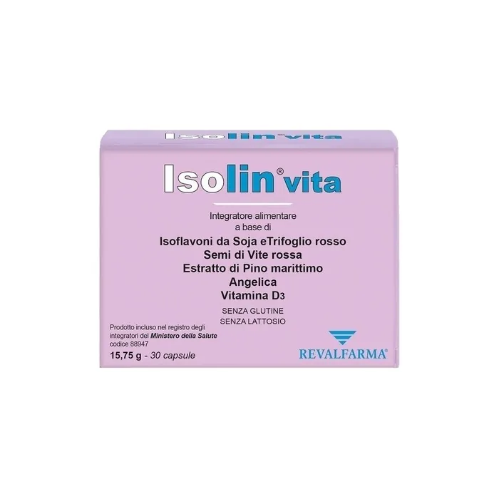 Revalfarma Isolin Vita Dietary Supplement 30 Capsules - Supports Menopause Relief