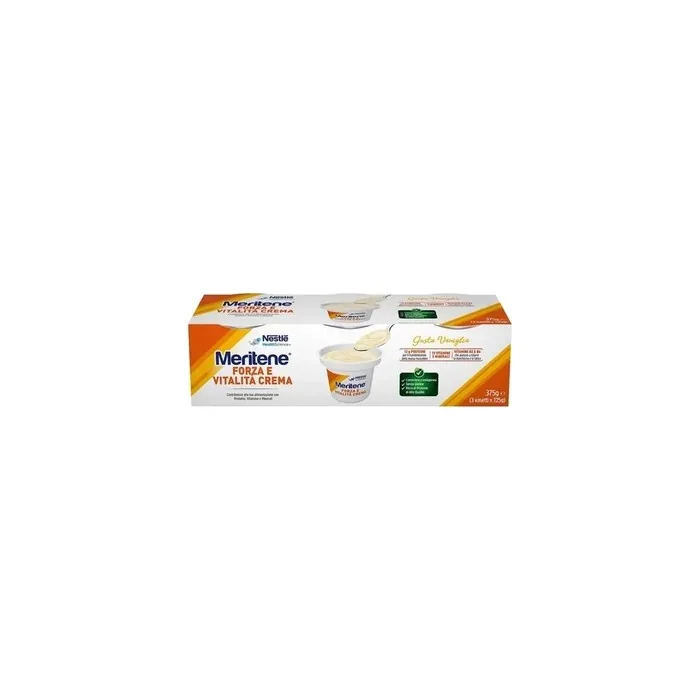 Nestle Meritene Forza E Vitalit Cream Nutritional Supplement Multivitamin And High Protein Vanilla Flavor 3 Cups