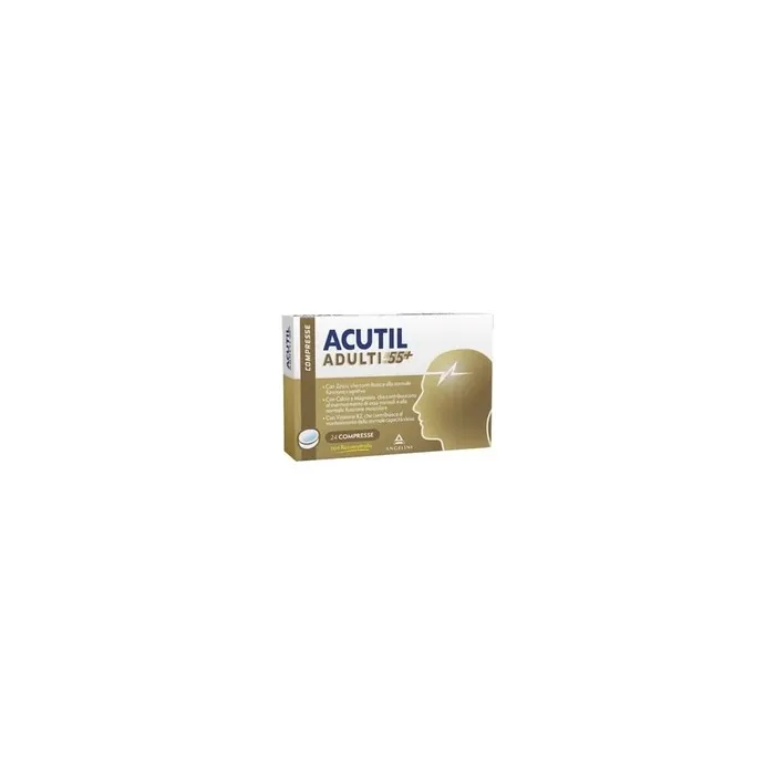 Angelini Acutil Adults 55 Supplement For Physical And Mental Strength 24 Tablets