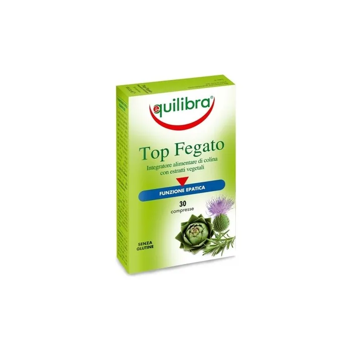 Equilibra Top Liver Detox Dietary Supplement With Aloe Vera Milk Thistle Choline Artichoke Rosemary 30 Tablets