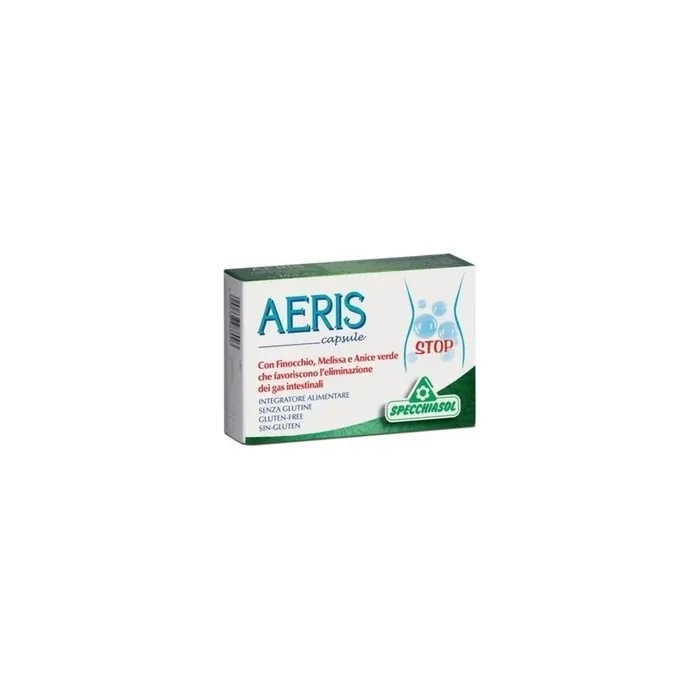 Specchiasol Aeris 30 Capsules Dietary Supplement For Eliminating Intestinal Gas