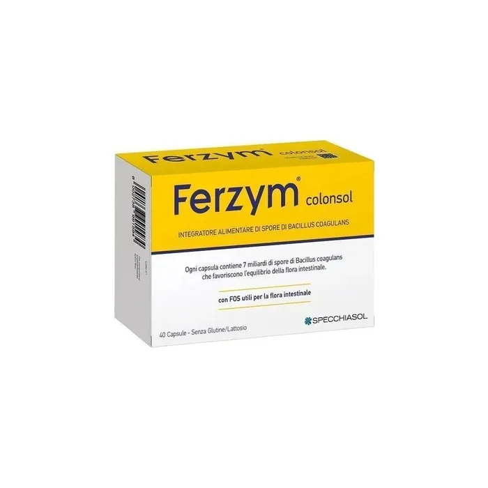 Specchiasol Ferzym Colonsol 40 Capsule Digestive Health Supplement