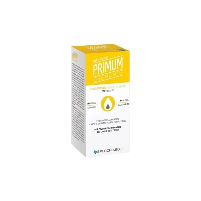Specchiasol Mini Drink Premium Pineapple Draining Supplement 15 Sachets