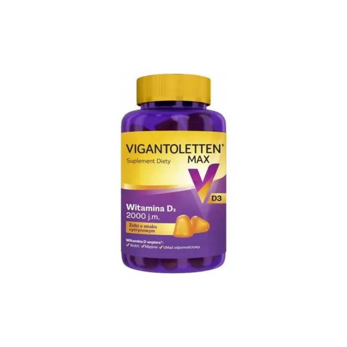 Vigantoletten Max Lemon Flavor Vitamin D3 2000IU Tablets Strong Bones