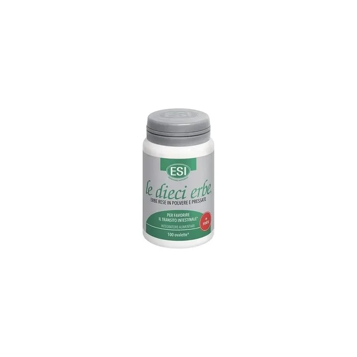 Esi Le Dieci Erbe Forte Dietary Supplement For Intestinal Transit 100 Ovalettes