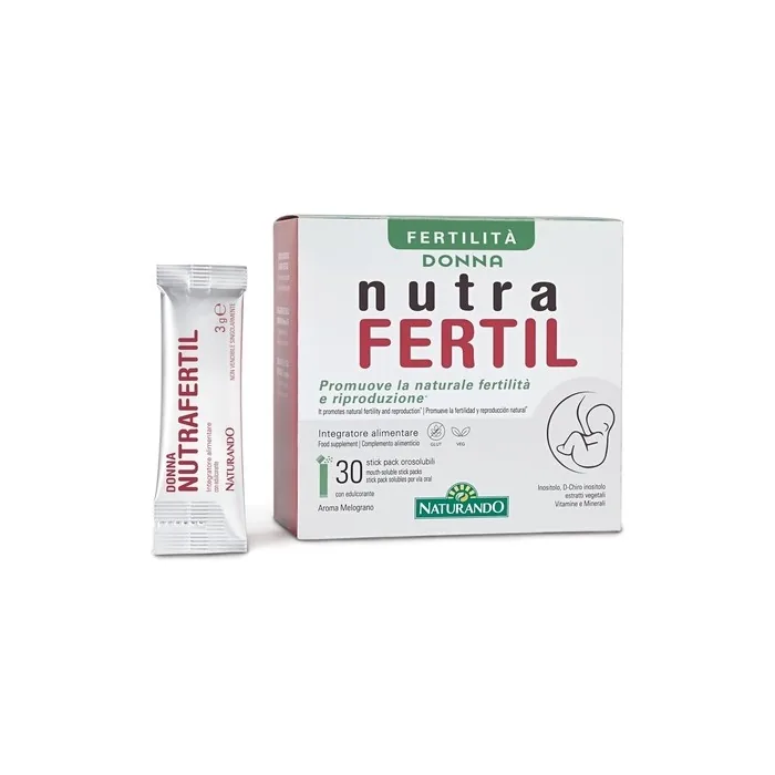 Naturando NutraFertil Dietary Supplement with Inositols, Folic Acid and Maca for Fertility and Reproduction