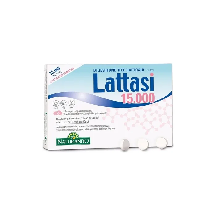 Lactase 15000 Dietary Supplement 20 Capsules