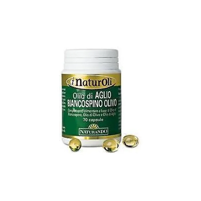 Naturando Hawthorn and Olive Oil Dietary Supplement 70 Capsules