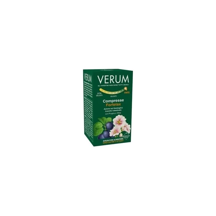 Euritalia Pharma Verum Fortelax 80 Tablets Supplement For Intestinal Transit
