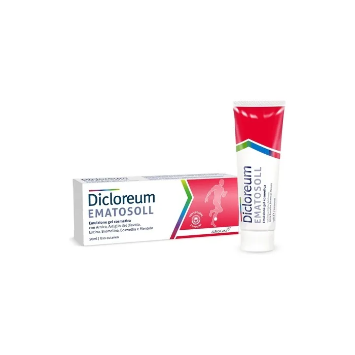 Alfasigma Dicloreum Ematosoll Gel Emulsion for Contrasts and Minor Bruises 50ml