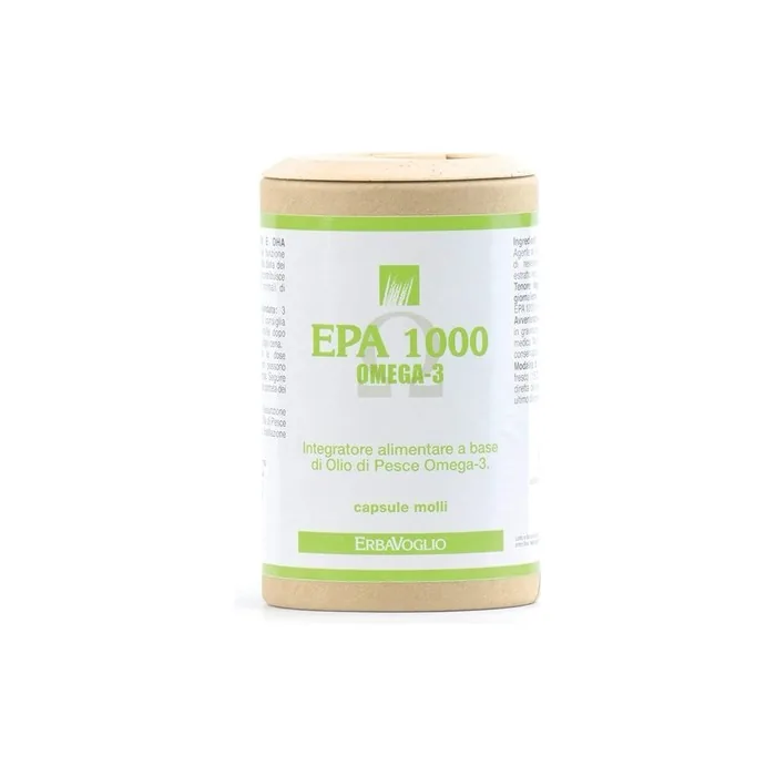 Erbavoglio EPA 1000 Omega 3 Fish Oil Supplement 60 Capsules