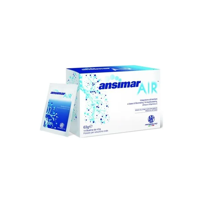 Abc Farmaceutici Ansimar Air Dietary Supplement 14 Bags 4.5g - Pack of 14