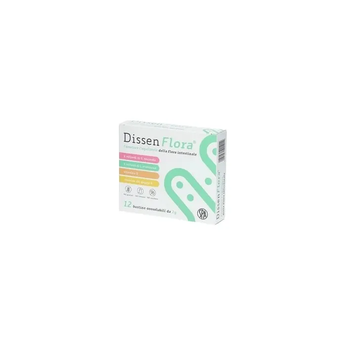 Spa Societa Prodotti Antibiotici Spa Dissen Flora Dietary Supplement For Intestinal Flora 12 Sachets