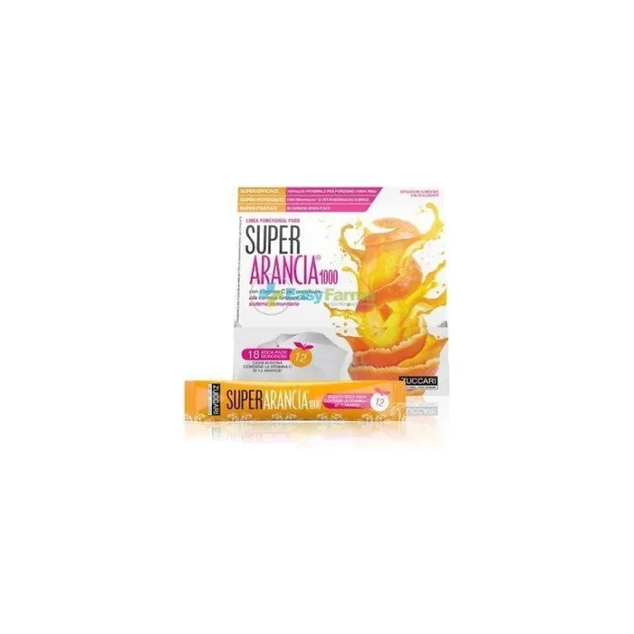 Zuccari Super Orange 1000 Dietary Supplement 10 Stickpacks Of 37 Grams