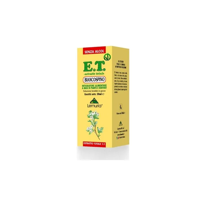 Lemuria ET Hawthorn, Plant-Based Dietary Supplement for Cardiovascular Function - 30ml