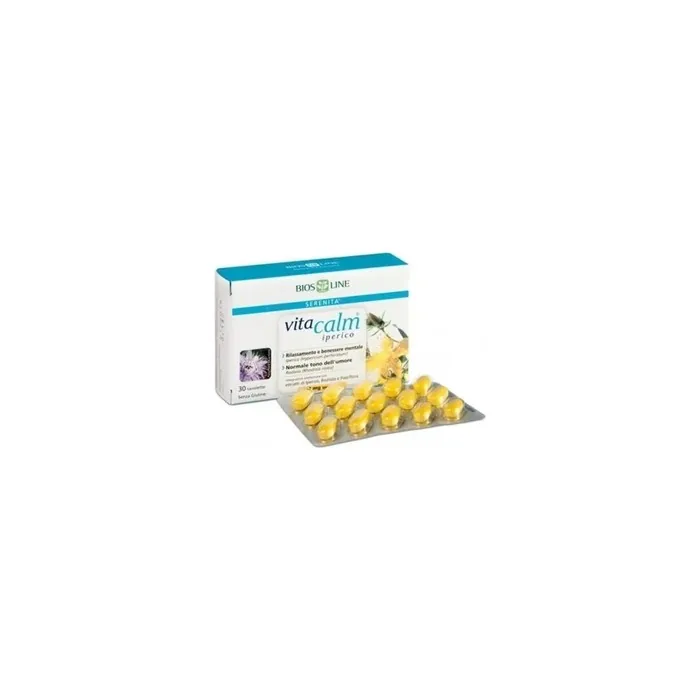 Bios Line Vitacalm Hypericum Supplement For Mental Wellbeing 30 Tablets