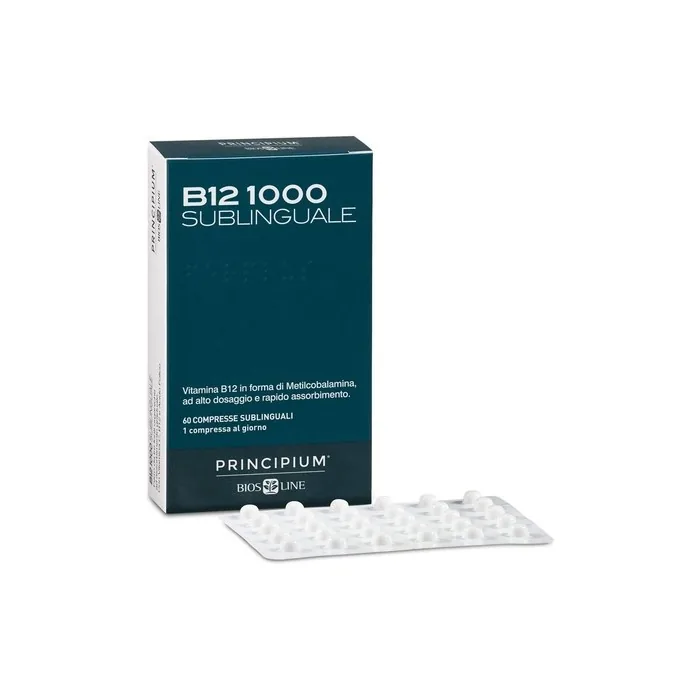 Bios Line Principium B12 1000 Food Supplement 60 Sublingual Tablets